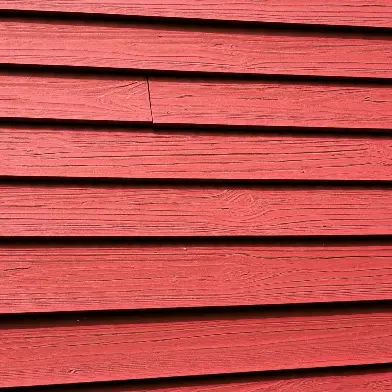 Wood siding on a residential home